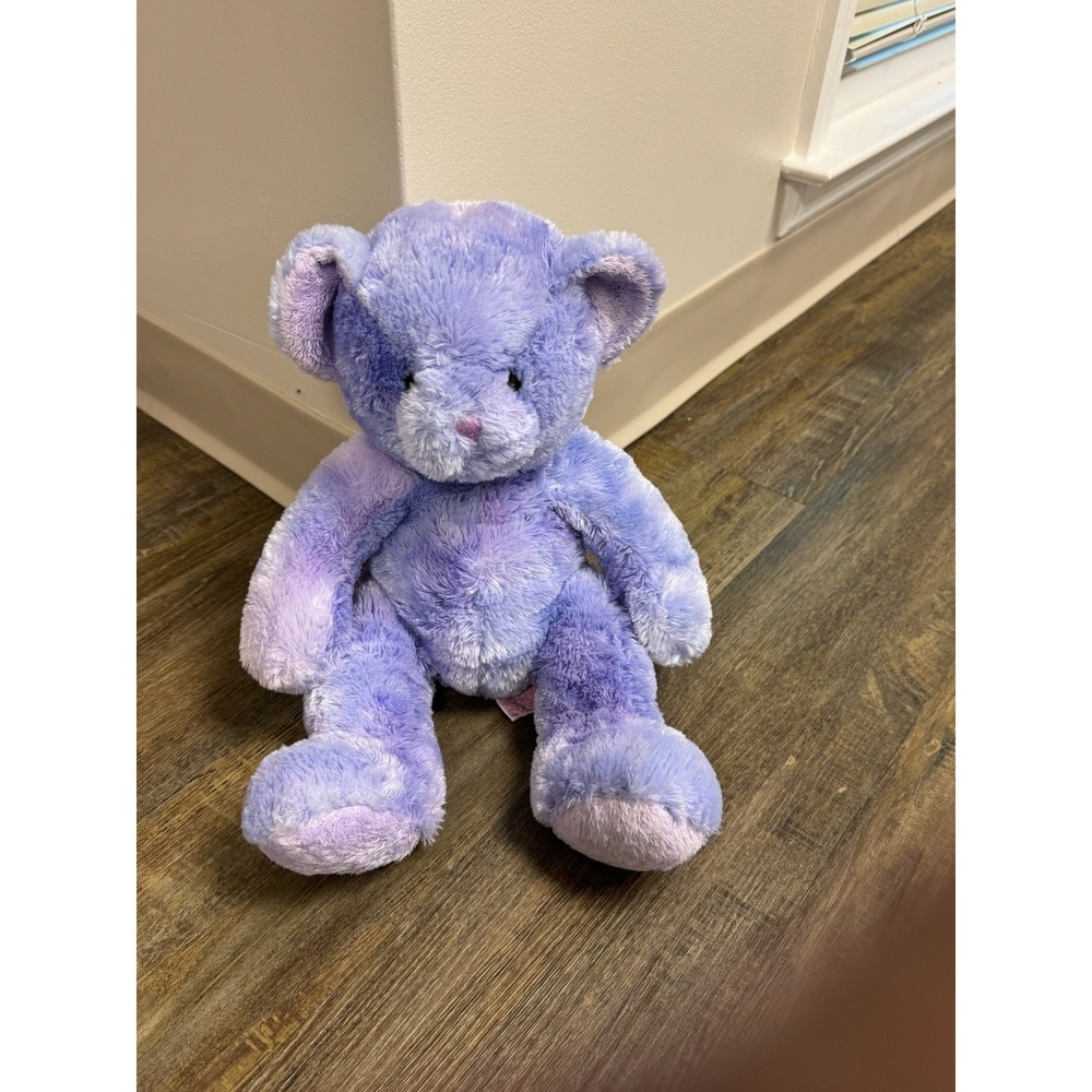 Russ Berrie Zola Stuffed Animal 12 inch Purple Plush Toy Soft Cuddly Bear